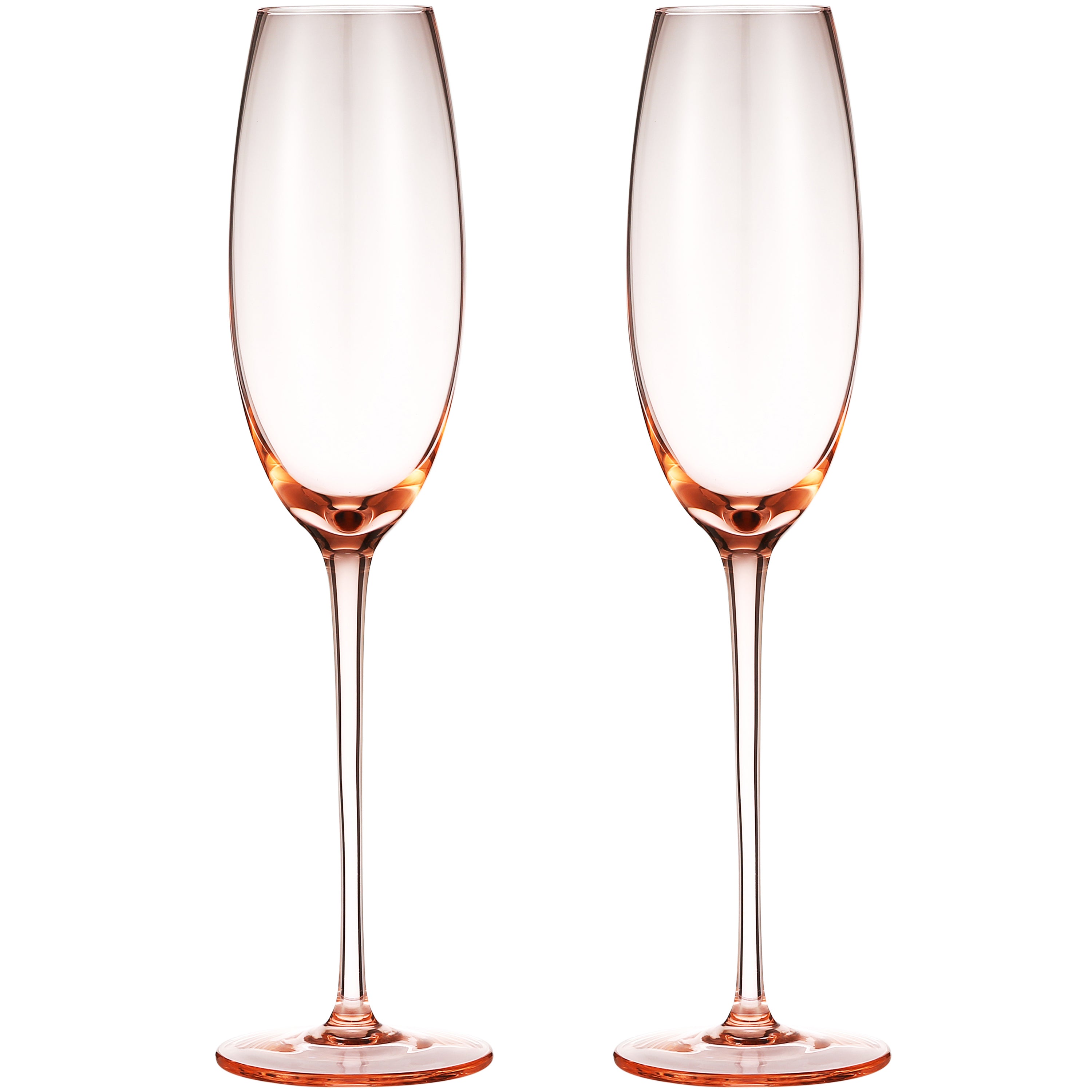 Berkware Luxurious Crystal Champagne Flutes With Elegant Silver Rhinestone  Embellished Stem - 8oz (set Of 6) : Target