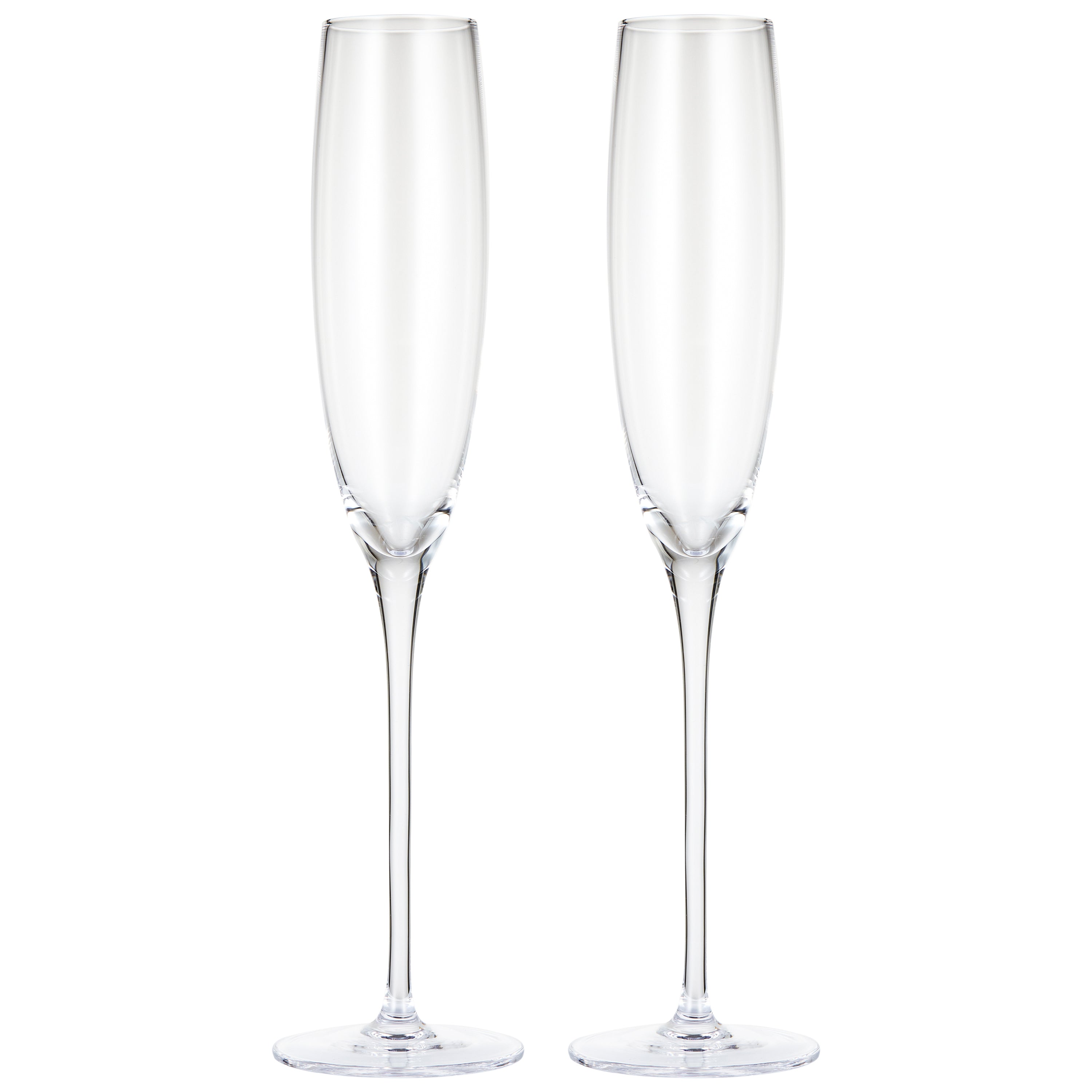 Berkware Premium Crystal Champagne Flutes - 5.5 oz, Set of 2